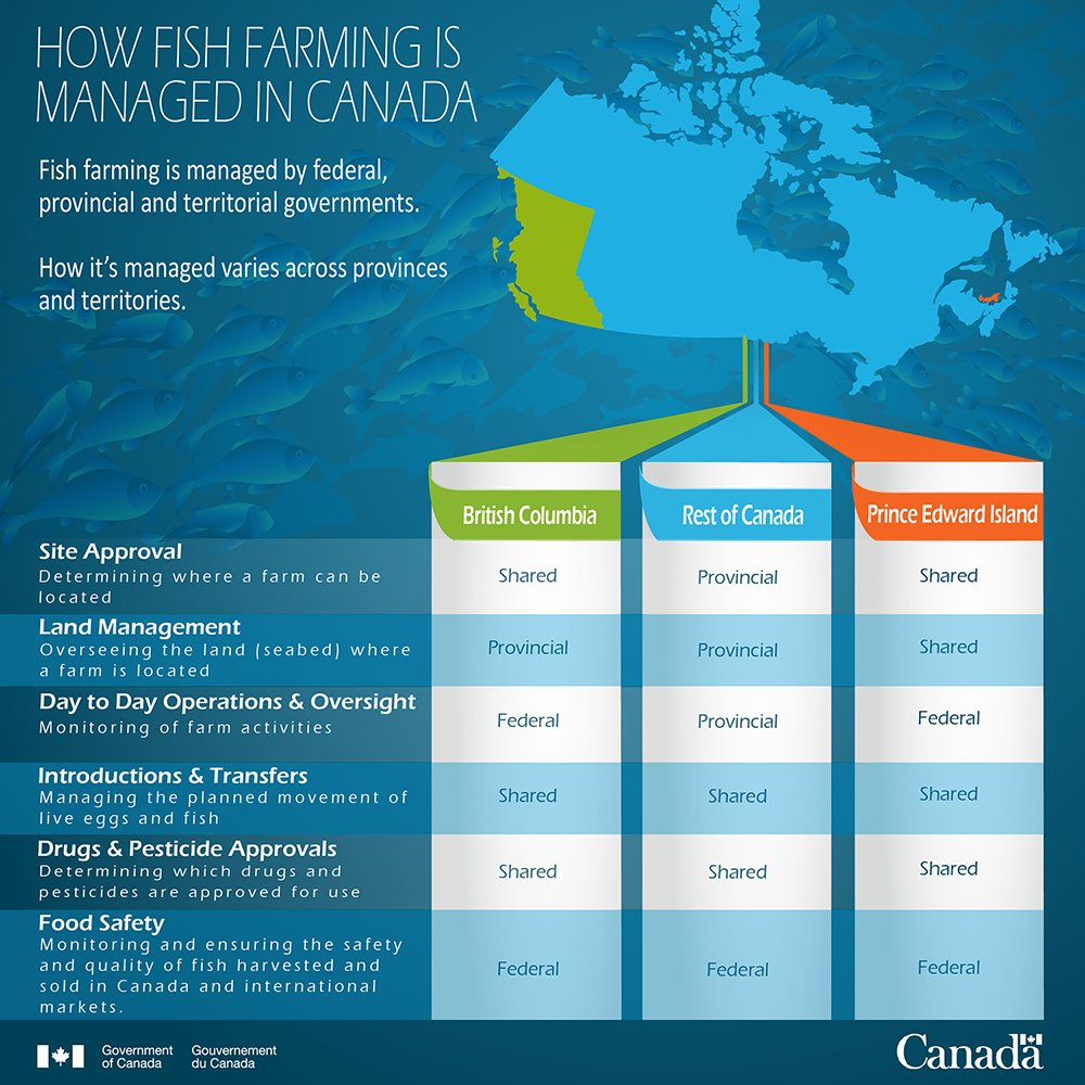 How Fish farming is managed in Canada