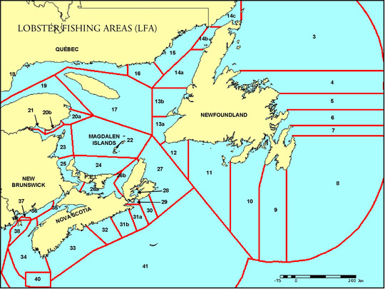 Lobster Fishing Areas