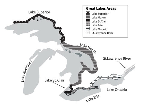 Annex B: Great Lakes Areas Map