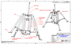 Drawing mini slo-corer (Photo: G. Morton)