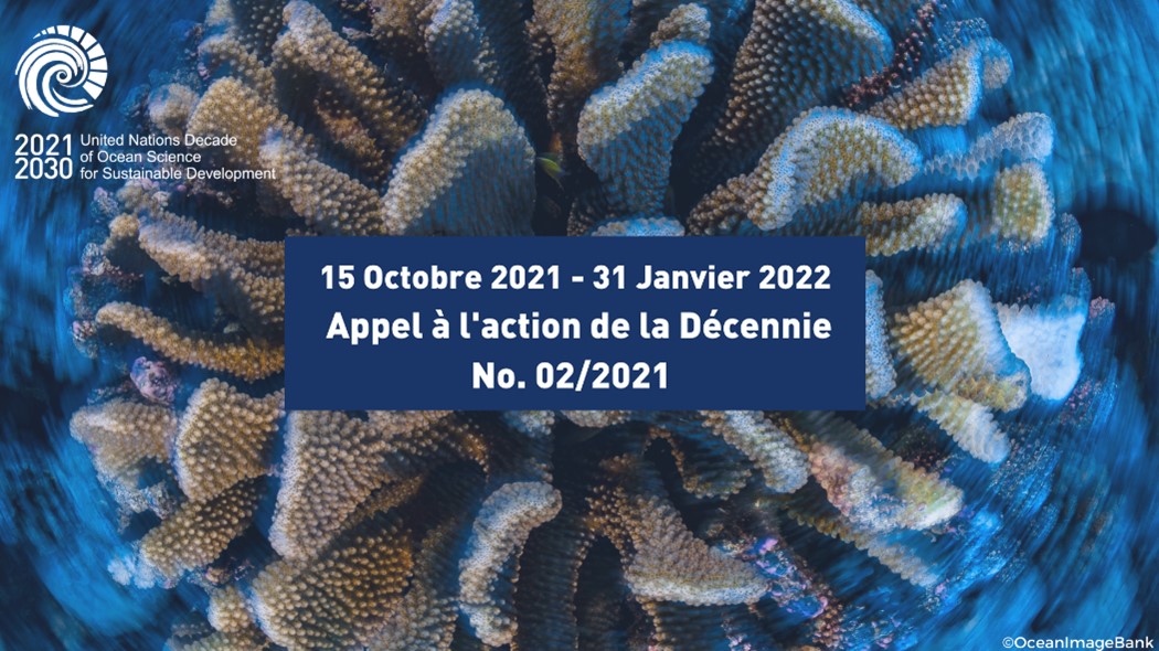 2021 à 2030 Décennie des Nations Unies pour l'océanologie au service du développement durable Appel aux actions de la Décennie - No. 02/2021.