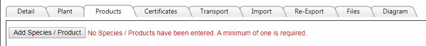 Image of Products tab