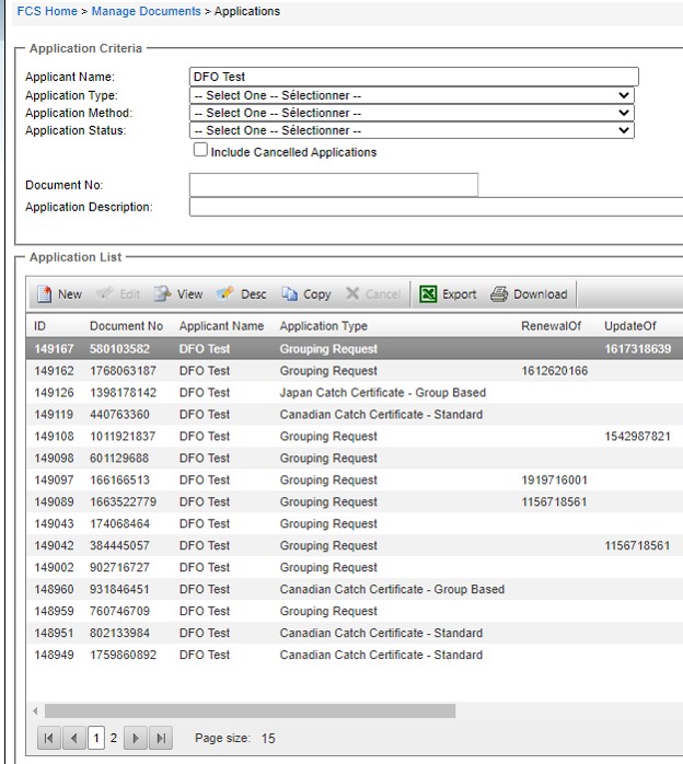 Image of Manage Documents Applications