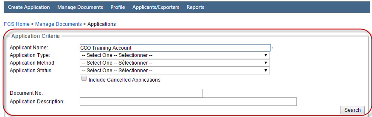 Image of Application Criteria section