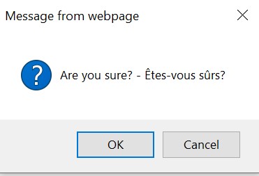 Image of Message from webpage