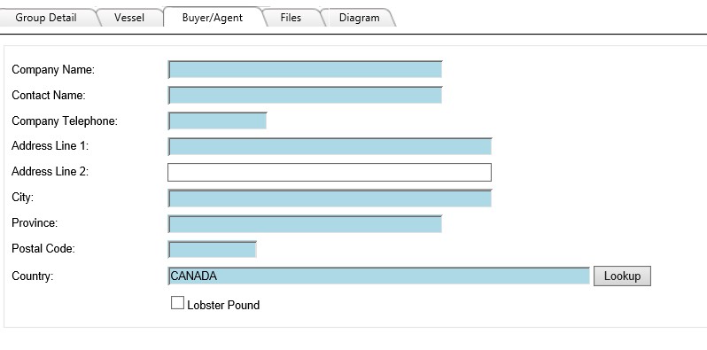 Image of Buyer/Agent tab