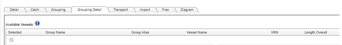 Image of Grouping Detail tab