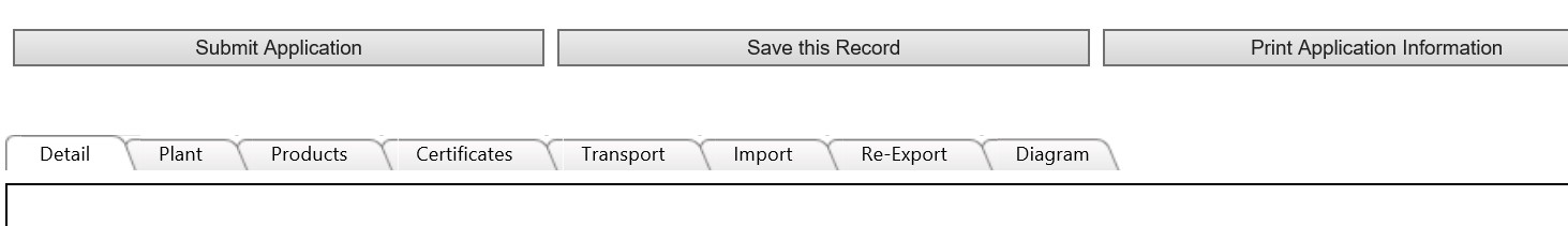 Image of Foreign Export tab