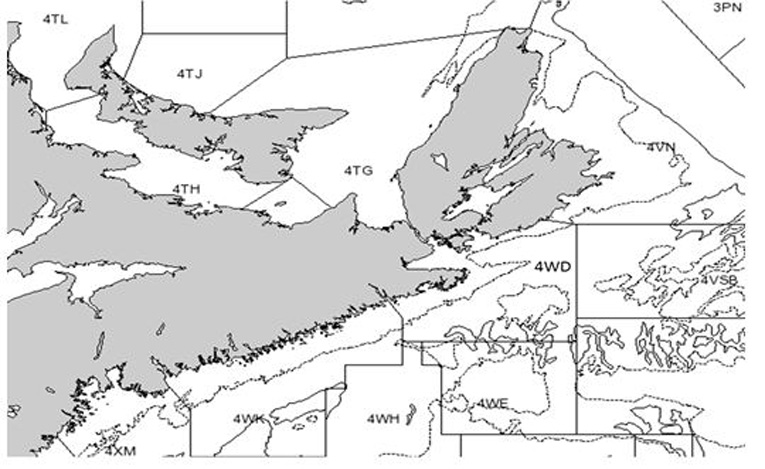 Figure 3. Zone de pêche 4Wd