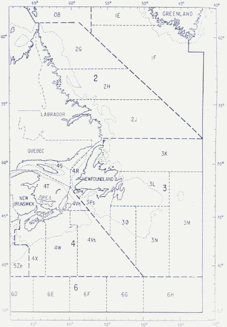 Boundaries of the NAFO Convention Area