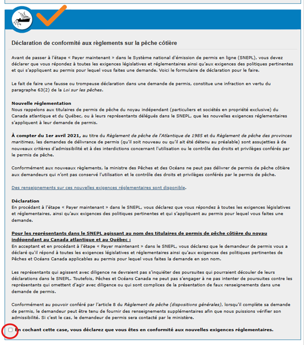 Cette image présente l'écran « Payer les frais », dans lequel les boutons « Recalculer » et « Paiement » sont encerclés d'un trait orange