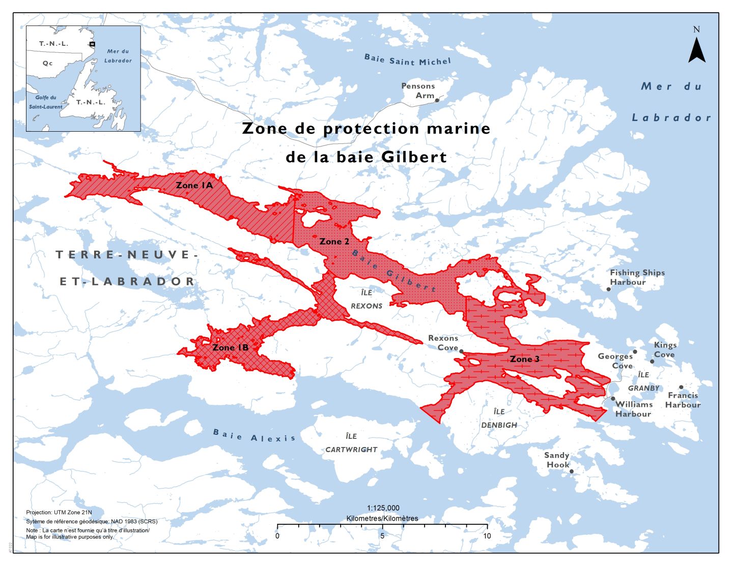Zone de protection marine de la baie Gilbert.