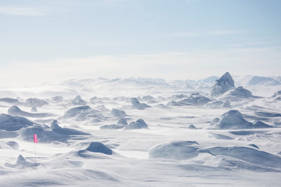 Area of multi-year ice in Tuvaijuittuq Copyright Pierre Coupel
