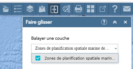 Image de la sélection de la couche à balayer.