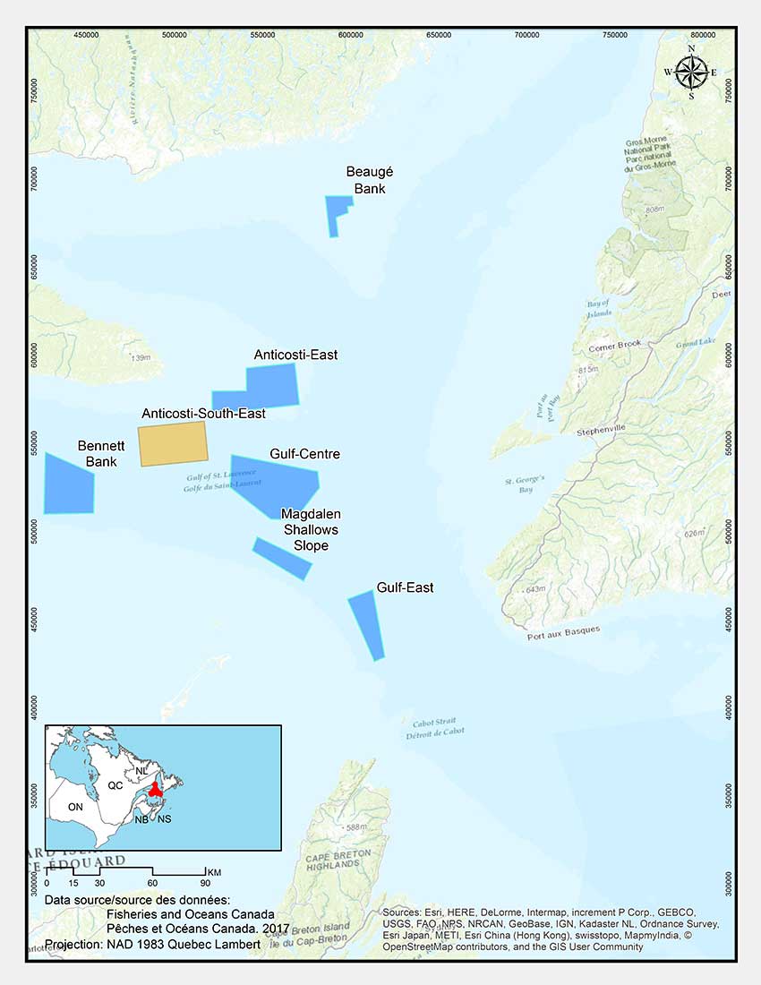 South-East of Anticosti Island Sponge Conservation Area