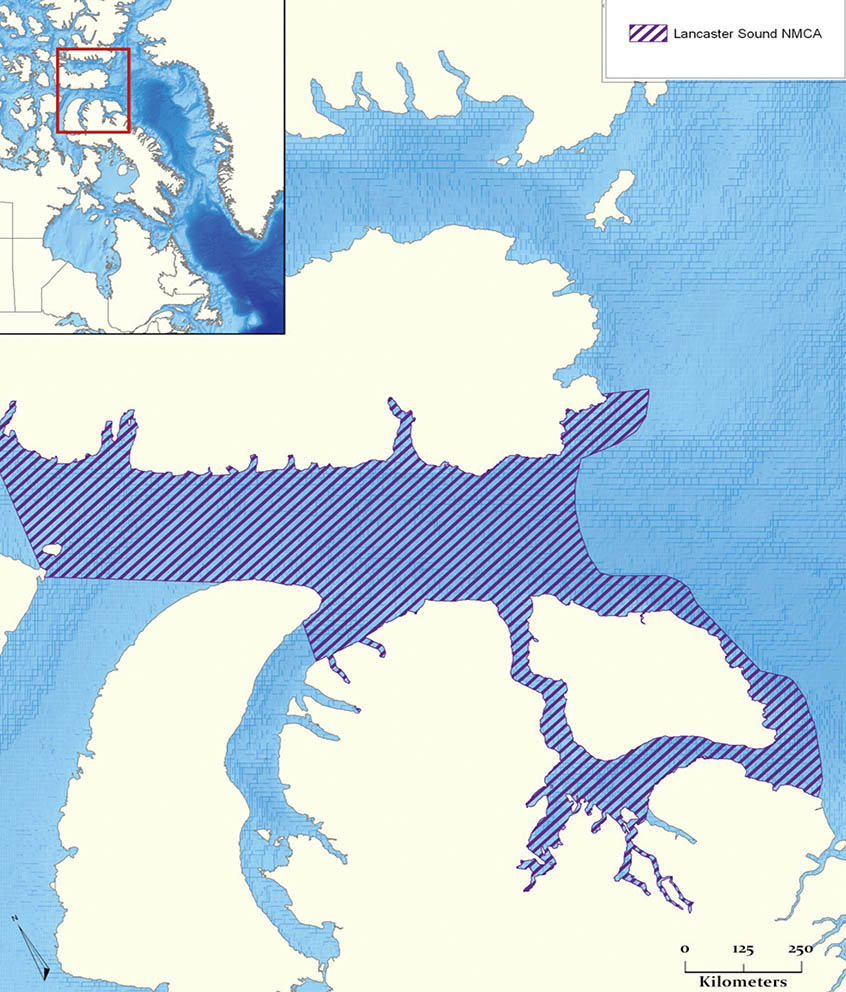 Figure 8: Proposed National Marine Conservation Area (NMCA) in Lancaster Sound