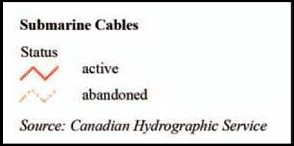 Legend: Submarine Cables