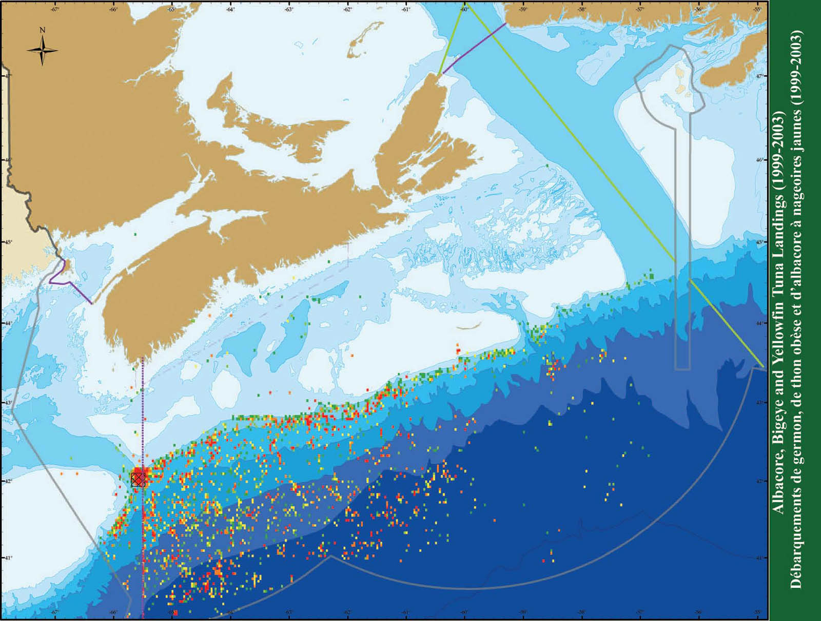Albacore, Bigeye and Yellowfin Tuna Landings (1999-2003)