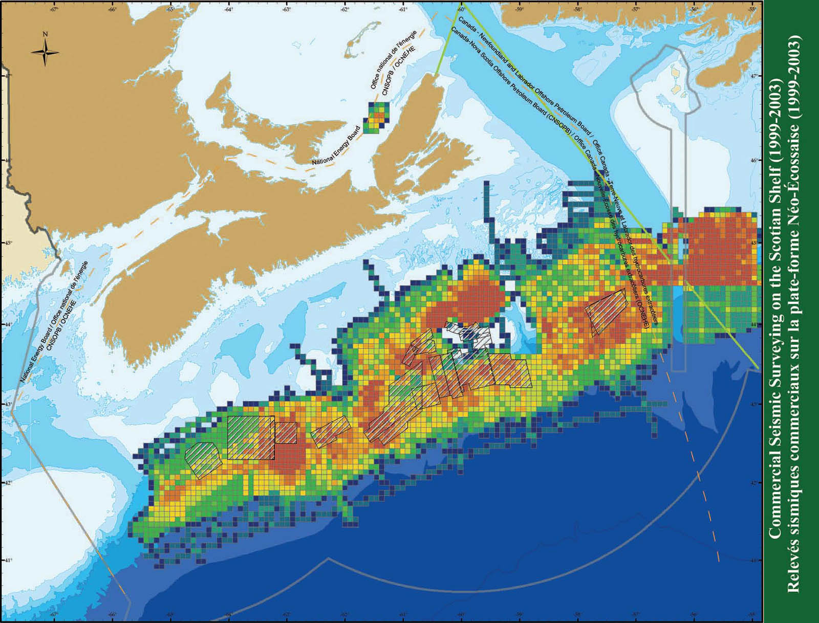 Commercial seismic surveying on the Scotian Shelf (1999-2003)