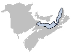 The gulf NS sector includes the NS coast of the Southern Gulf of St. Lawrence from the NB border to Bay St. Lawrence on the northern tip of Cape Breton.