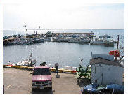 Bateaux à quai au port de Miscou.