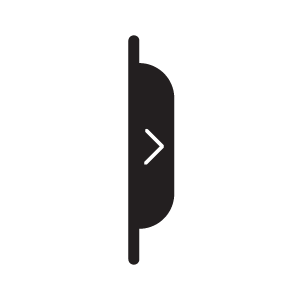 expand list button: a tab pointing right