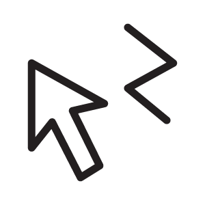 select-line button: a white arrow to the left of a squiggly line