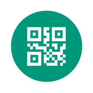 share QR button: the icon for a QR code