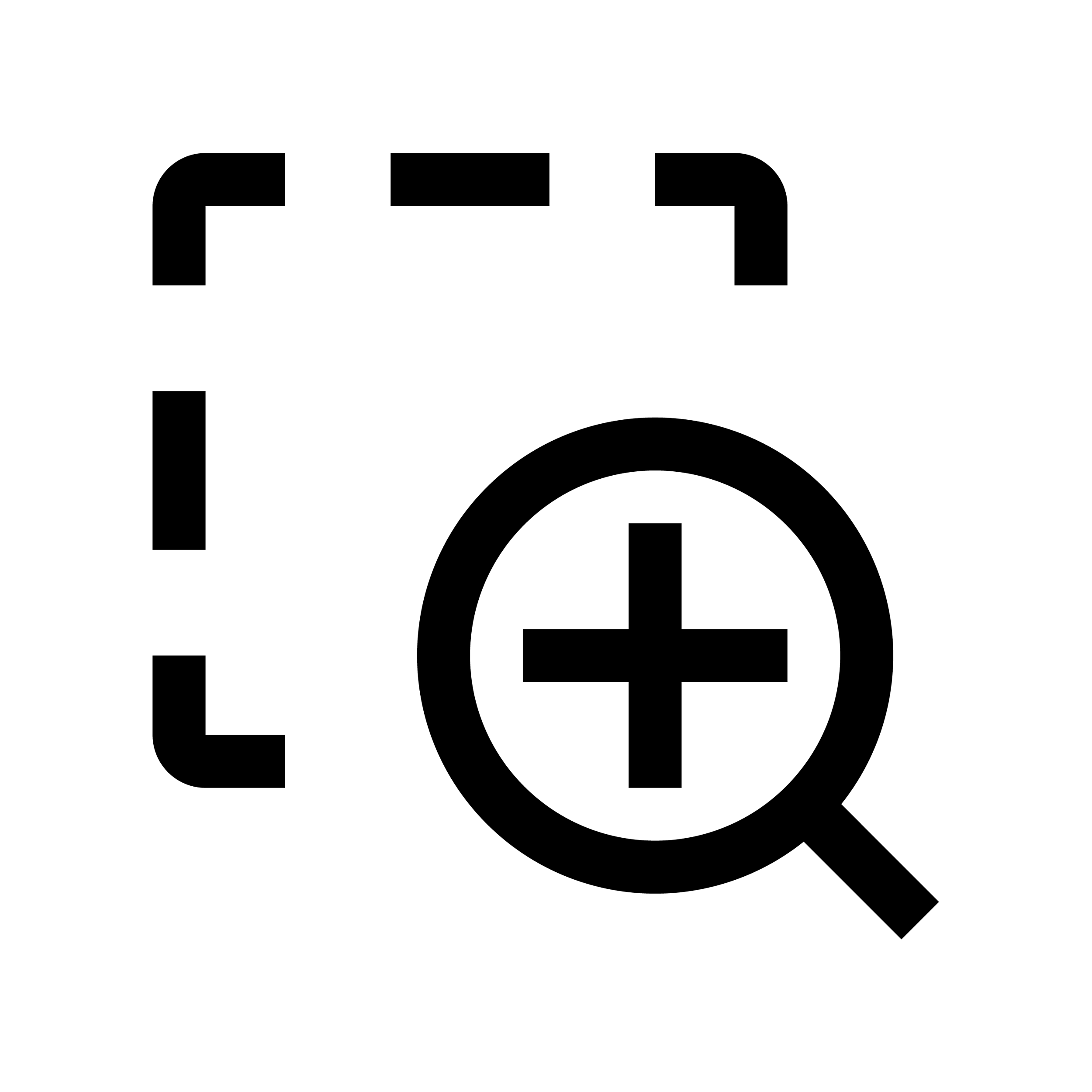 zoom to table button: a magnifying glass over a square