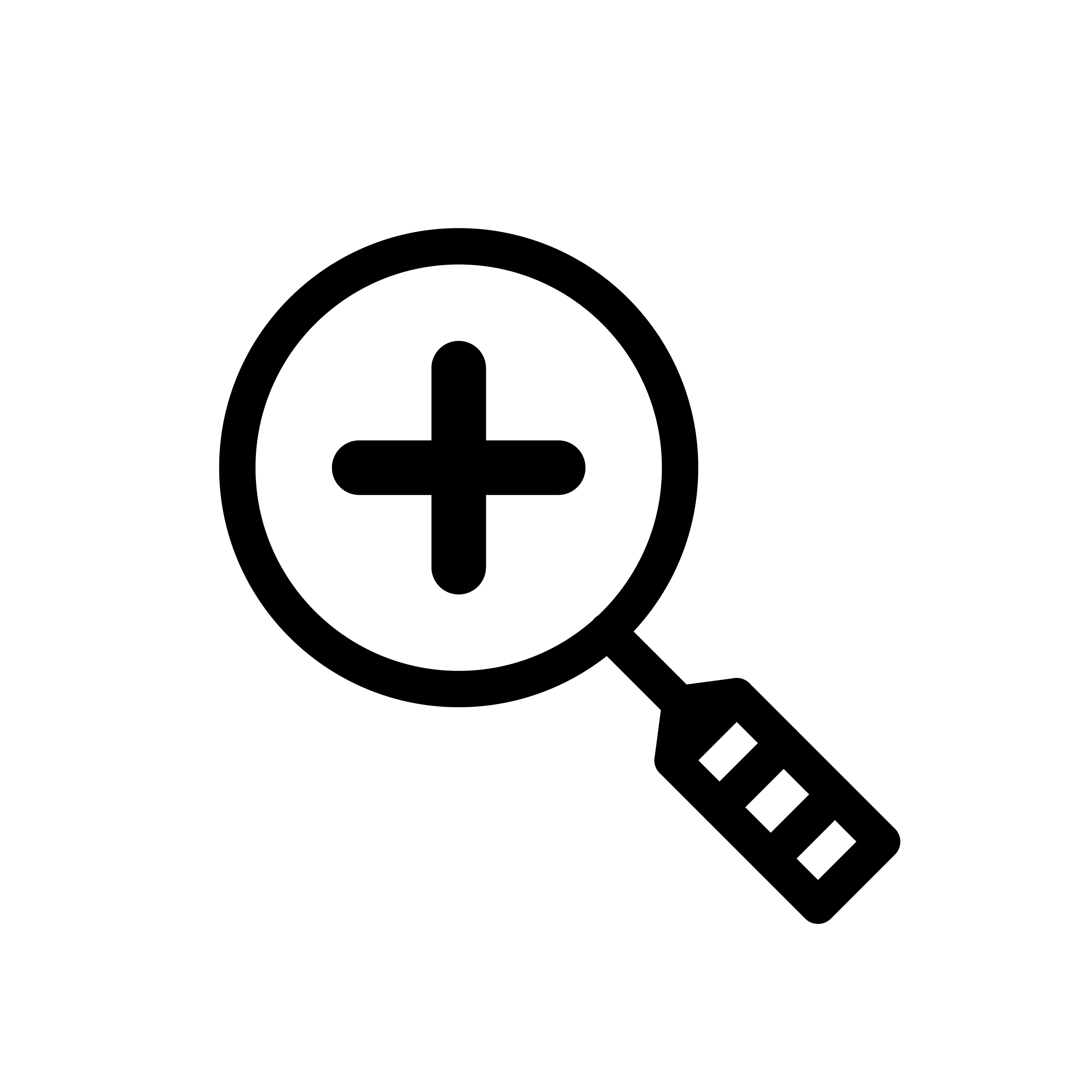 zoom to pop-up window button: a plus symbol on top of a magnifying glass