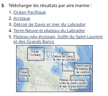 télécharger les résultats par aire marine