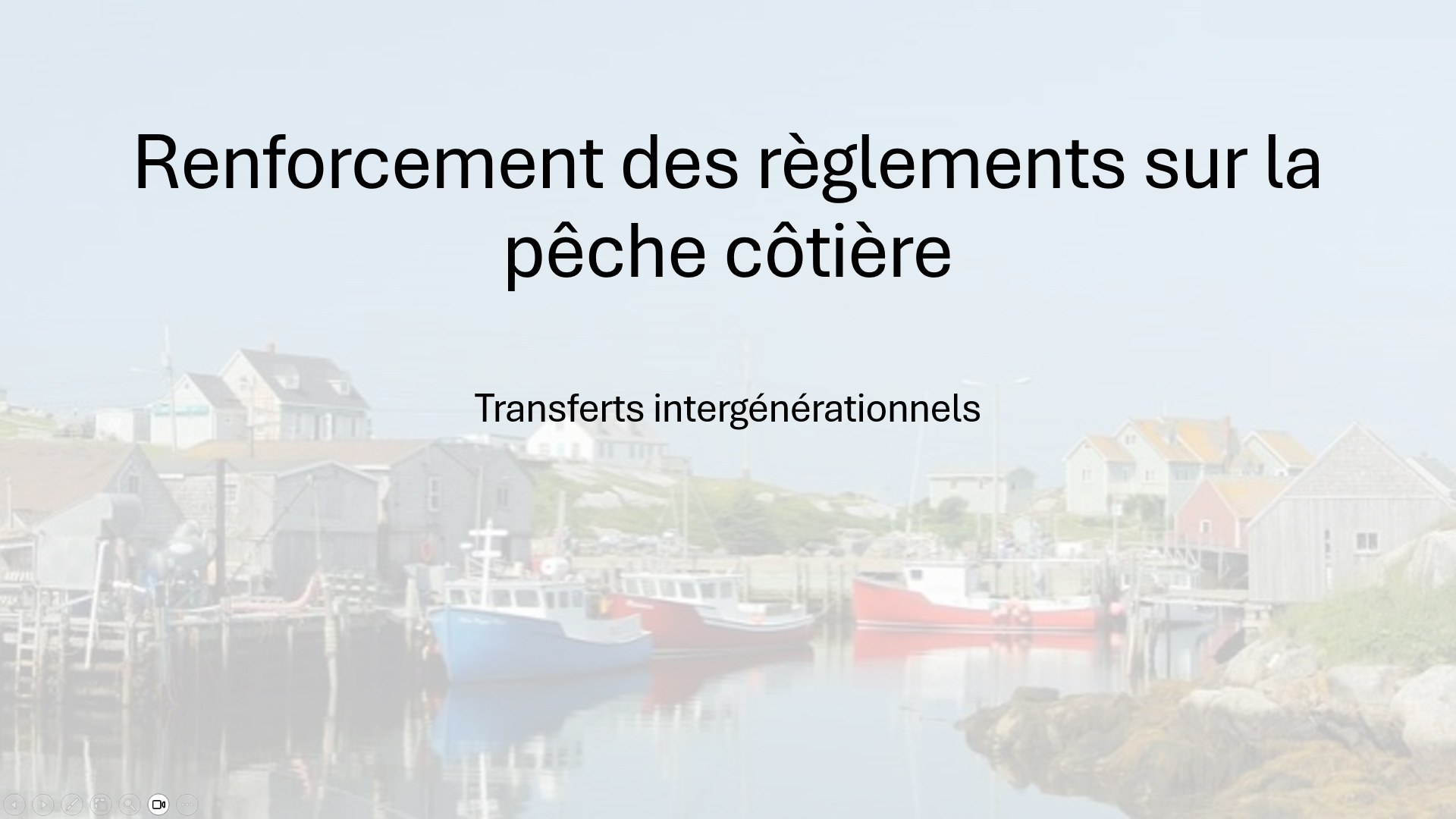 Renforcement des règlements sur la pêche côtière – Série de vidéos sur la mobilisation : Transferts intergénérationnels