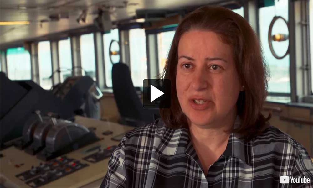 Vidéo : Paola Travaglini, chef hydrographe pour la mission UNCLOS du Canada